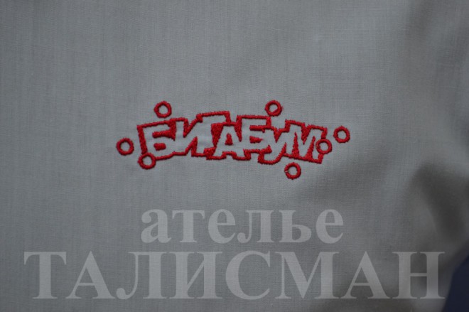 Логотип БИГАБУМ на рубашке